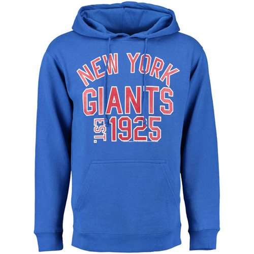 New York Giants End Around Pullover Hoodie Royal - Click Image to Close